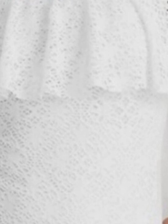 NWT! Ralph Lauren White Lace Crochet Off Shoulder One Piece Swimsuit NEW! - Picture 5 of 5